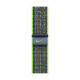 Siksniņa Apple Watch 45mm Bright Green/Blue Nike Sport Loop