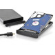 Digitus DA-71104 atmiņas diska korpuss HDD / SSD korpuss Melns 2,5 collu