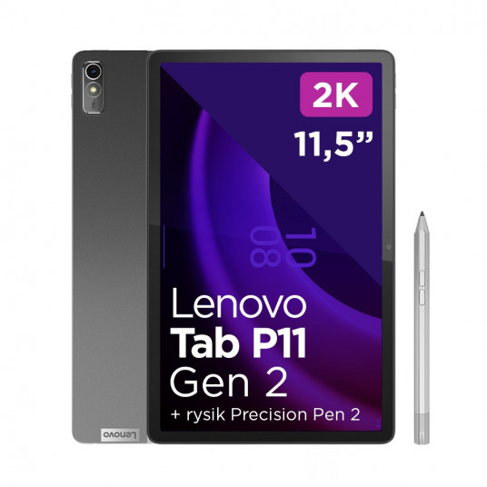 Lenovo Tab P11 4G LTE 128 GB 29,2 cm (11,5 collas) Mediatek 6 GB Wi-Fi 5 (802.11ac) Android 12, pelēks