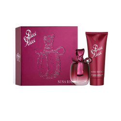 Komplekts Nina Ricci: Nina Ricci, mitrinošs, ķermeņa losjons, 100 ml + Nina Ricci, smaržūdens, sievietēm, 50 ml