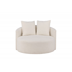 Atzveltnes krēsls Kelso - Koka/Balts rotaļu materiāls