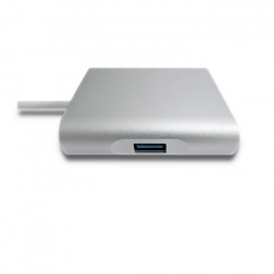 Qoltec 50409 USB displeja adapteris Sudrabs