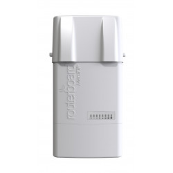 MikroTik BaseBox 2 | Klienta ierīce | RB912UAG-2HPnD-OUT, 2,4 GHz, 1x RJ45 1000 Mbps, 1x miniPCIe, 1x USB