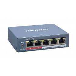 Hikvision DS-3E1105P-EI tīkla slēdzis Fast Ethernet (10/100) Power over Ethernet (PoE) Blue