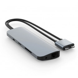 Hyper HyperDrive Dual USB-C 10-in-2 Dual 4K Hub — Space Grey — Intel un M1/M2 Pro/Max MB Pro
