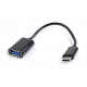 Gembird AB-OTG-CMAF2-01 USB kabelis 0,2 m USB C USB A Melns