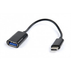 Gembird AB-OTG-CMAF2-01 USB kabelis 0,2 m USB C USB A Melns