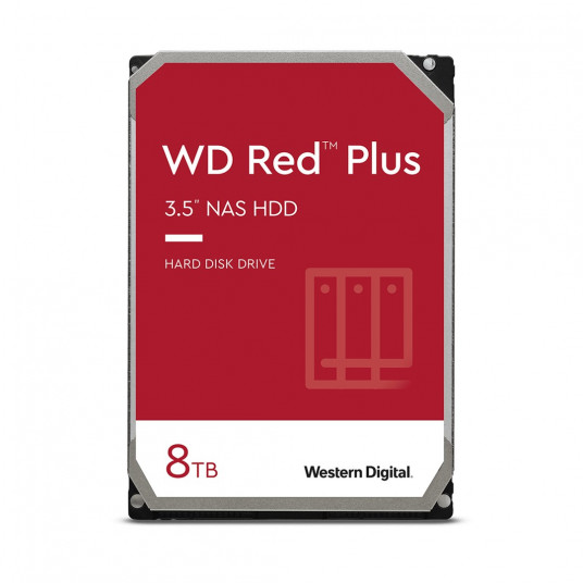 HDD WD Red Plus WD80EFPX (8 TB; 3,5 collas; 256 MB)