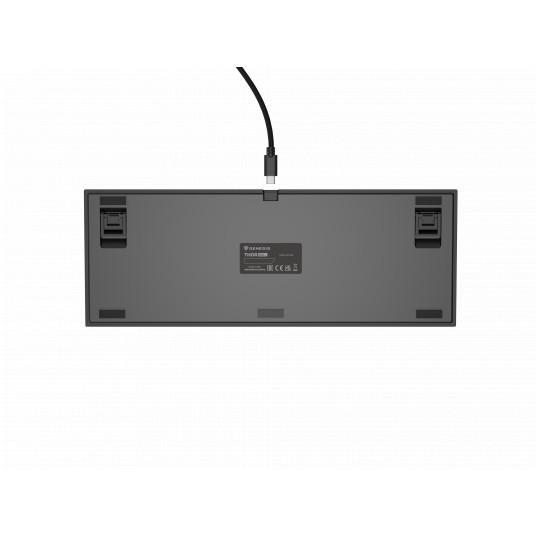 Genesis mehāniskā spēļu tastatūra THOR 404 TKL RGB mehāniskā spēļu tastatūra vadu US Kailh Box Brown V2 USB Type-A 1005 g