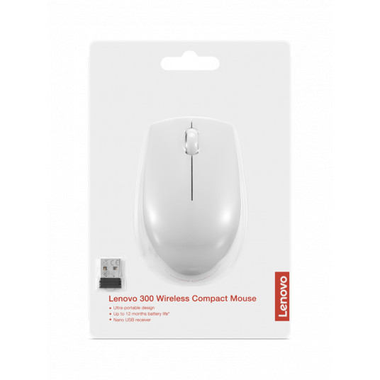 Lenovo | Kompakta pele ar akumulatoru | 300 | Bezvadu | Mākoņpelēks