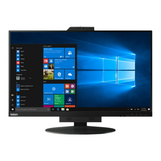 "69cm/27" (2560x1440) Lenovo ThinkCentre Tiny-in-One 27 16:9 QHD 60Hz 4ms HDMI DP USB pagrieziena skaļrunis, melns"