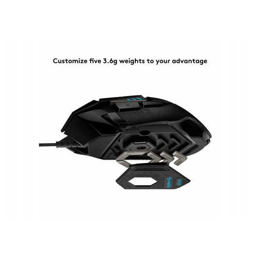 Pele Logitech G502 Hero Optical Gaming Mouse Black