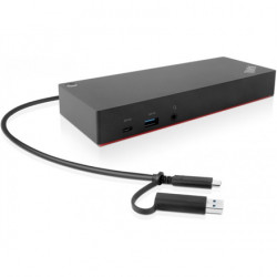 Lenovo | ThinkPad Hybrid USB-C ar USB-A dokstaciju, ne vairāk kā 2 displeji, | 40AF0135EU | USB-C dokstacija | Ethernet LAN (RJ-45) 1. ports | VGA (D-Sub) portu daudzums | DisplayPorts daudzums 2 | USB 3.0 (3.1 Gen 1) C tipa portu skaits 1 x USB-C (2. pam