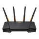 ASUS TUF-AX3000 V2 Dual Band WiFi 6 spēļu maršrutētājs Asus | Divjoslu WiFi 6 spēļu maršrutētājs | TUF-AX3000 V2 | 802.11ax | 2402+574 Mbit/s | 10/100/1000 Mbit/s | Ethernet LAN (RJ-45) ports 4 | Tīkla atbalsts Jā | MU-MiMO Jā | Nav mobilās platjoslas | A