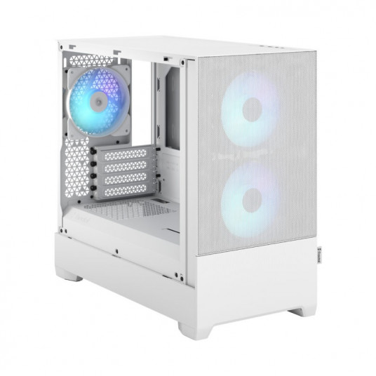 Fractal Design Pop Mini Air RGB White TG Clear Tint, mATX, Mini ITX, Barošanas avots iekļauts Nē