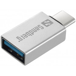 KAB adapteris USB-C (ST) > USB-A (BU) Sandberg Silver