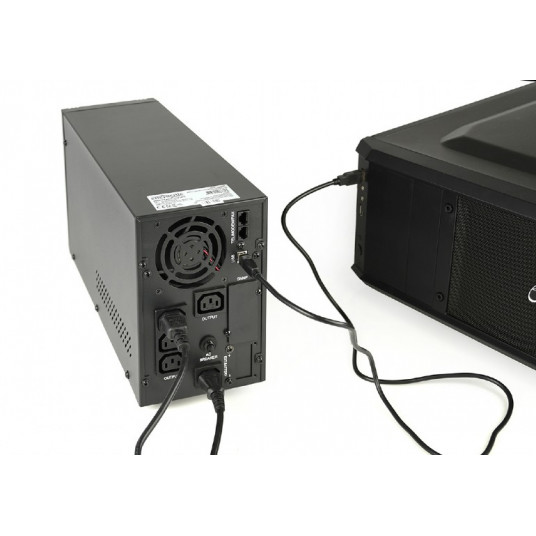 EnerGenie Pure sinusoidālais UPS ar LCD displeju un USB EG-UPS-PS1000-01 1000 VA