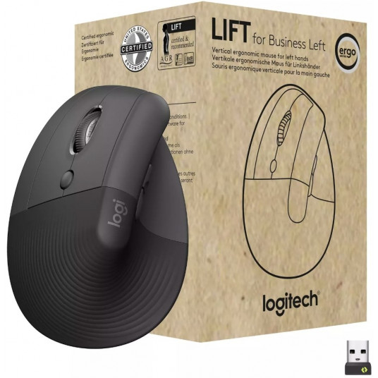 Logitech Lift for Business - Vertikale Maus - ergonomisks