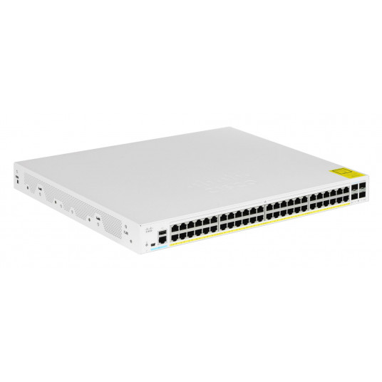 Cisco CBS350-48P-4G-EU tīkla slēdzis pārvaldīts L2/L3 Gigabit Ethernet (10/100/1000) Sudrabs