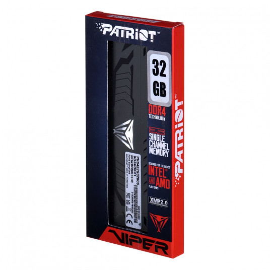 Patriot Memory Viper Steel PVS432G320C6 atmiņas modulis 32 GB 1 x 32 GB DDR4 3200 MHz