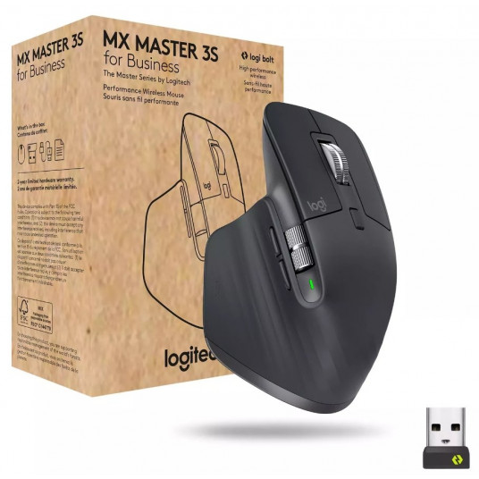 Logitech Mouse MX MASTER 3S biznesam melns