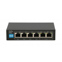 Extralink EX.14831 tīkla slēdzis Nepārvaldīts L2 Fast Ethernet (10/100) Power over Ethernet (PoE) Melns