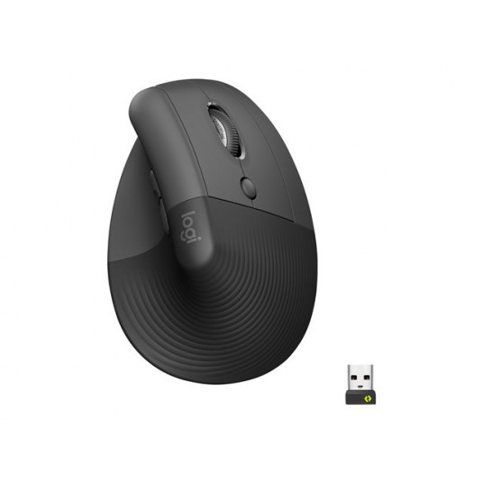 Pele Logitech Lift Vertical Ergonomic Optical Black