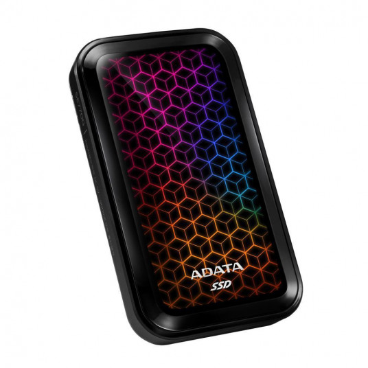 Ārējais SSD|ADATA|SE770G|2TB|USB-C|USB 3.2|Rakstīšanas ātrums 800 MB/s|Lasīšanas ātrums 1000 MB/s|ASE770G-2TU32G2-CBK