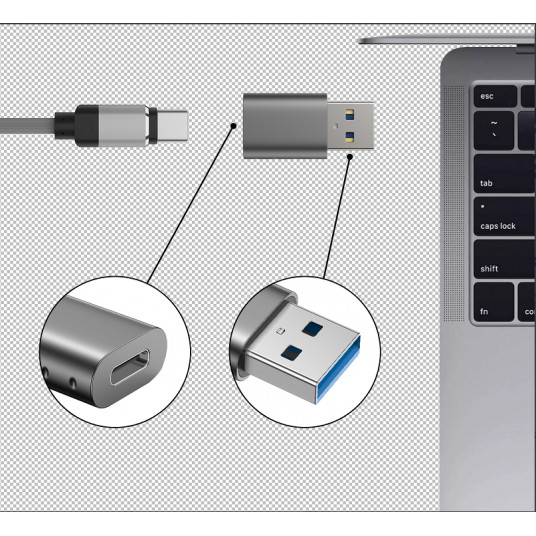 Swissten adapteris USB-A / USB-C
