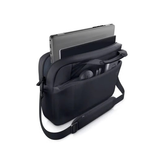 Dell Ecoloop Pro plāns portfelis, piemērots līdz 15,6 collu izmēram, melns, ūdensizturīgs, plecu siksna