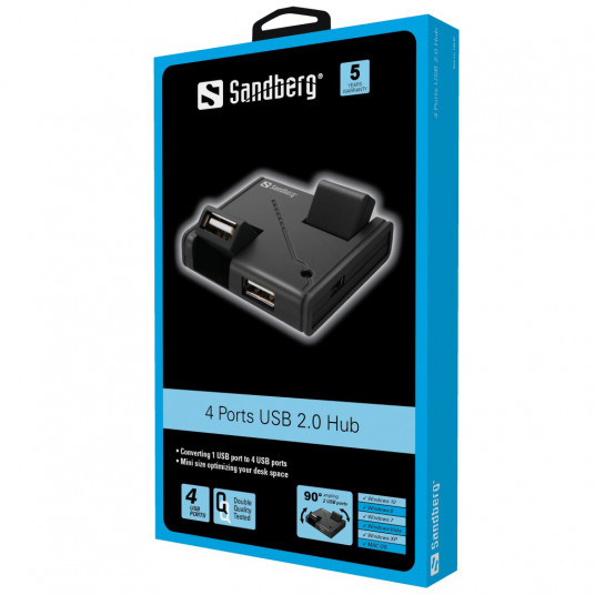 Sandberg 133-67 USB centrmezgls 4 porti