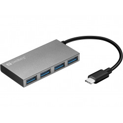 Sandberg 136-20 USB-C līdz 4 xUSB 3.0 Pocket Hub