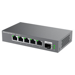 Grandstream tīkli GWN7701P tīkla slēdzis Nepārvaldīts Gigabit Ethernet (10/100/1000) Power over Ethernet (PoE) Melns