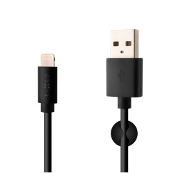 FIXED USB/Lightning kabelis, melns