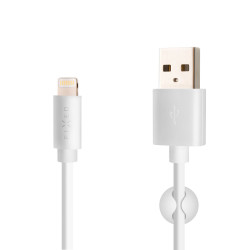 FIXED Garais USB/Lightning kabelis, balts