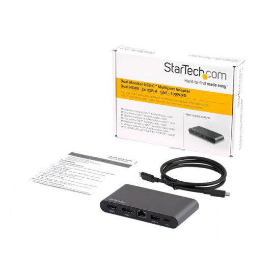 STARTCH USB-C vairāku portu adapteris 2xHDMI