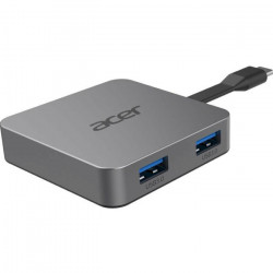 Acer dokstacija 4 in1, HDMI, 2xUSB3.2, USB-C, pelēka