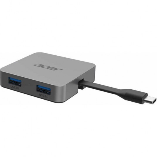 Acer dokstacija 4 in1, HDMI, 2xUSB3.2, USB-C, pelēka