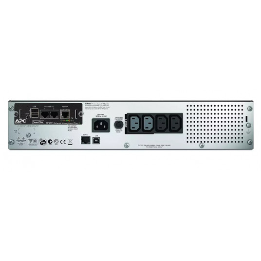 APC Smart-UPS SMT750RMI2UNC 750VA LCD 19" Rack 2HE iesk. Netzwerkkarte