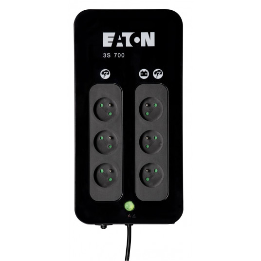 Eaton 3S 700 FR nepārtrauktās barošanas avots (UPS) 0,7 kVA 420 W 6 AC izeja(-as)