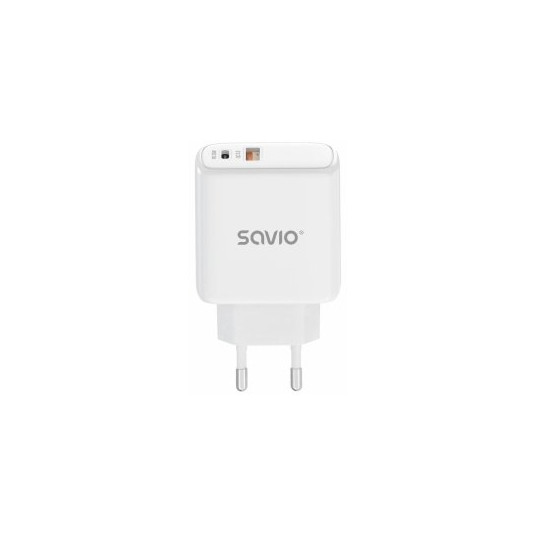 Savio LA-06 USB ātrais sienas lādētājs 30W