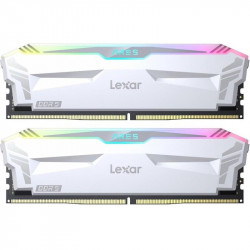 Lexar 2x16GB ARES RGB DDR5-6400 galddatora atmiņa, balta krāsa