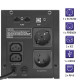Qoltec 53770 interaktīvā nepārtrauktās barošanas līnija | Monolīts | 1500VA | 900W | LCD | USB