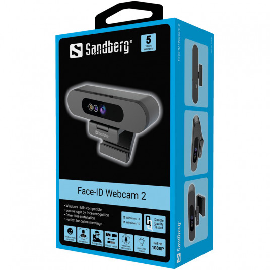Sandberg 134-40 Face-ID tīmekļa kamera 2