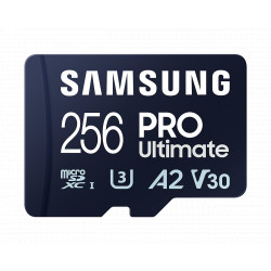 SAMSUNG 256GB PRO Ultimate microSD karte + karšu lasītājs