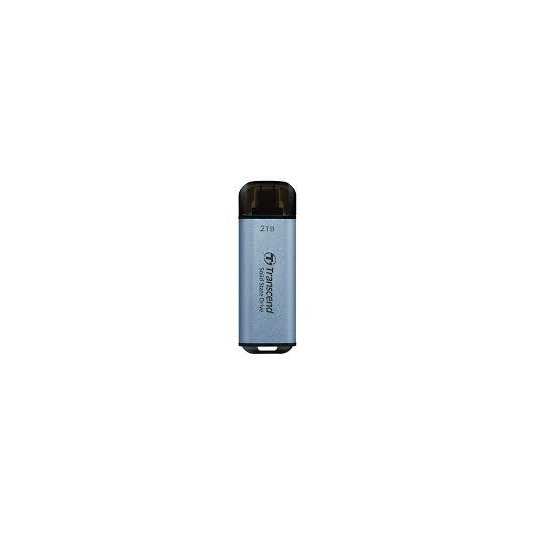 Ārējais SSD|TRANSCEND|ESD300|2TB|USB-C|Rakstīšanas ātrums 950 MB/s|Lasīšanas ātrums 1500 MB/s|TS2TESD300C