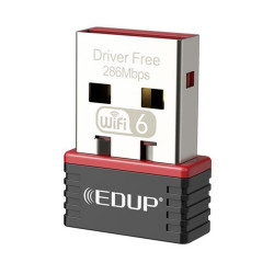 EDUP EP-AX300 nano USB adapteris WiFi 6 286Mbps / 802.11ax / ALC8800
