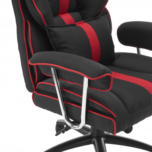 White Shark LE MANS spēļu krēsls melns/sarkans