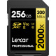 LEXAR PRO 2000X SDHC/SDXC UHS-II U3(V90) R300/W260 (W/B CARDREADER) 256GB
