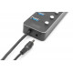 Digitus DA-70248 interfeisa centrmezgls USB 3.2 Gen 1 (3.1 Gen 1) Type-A 5000 Mbit/s Grey
